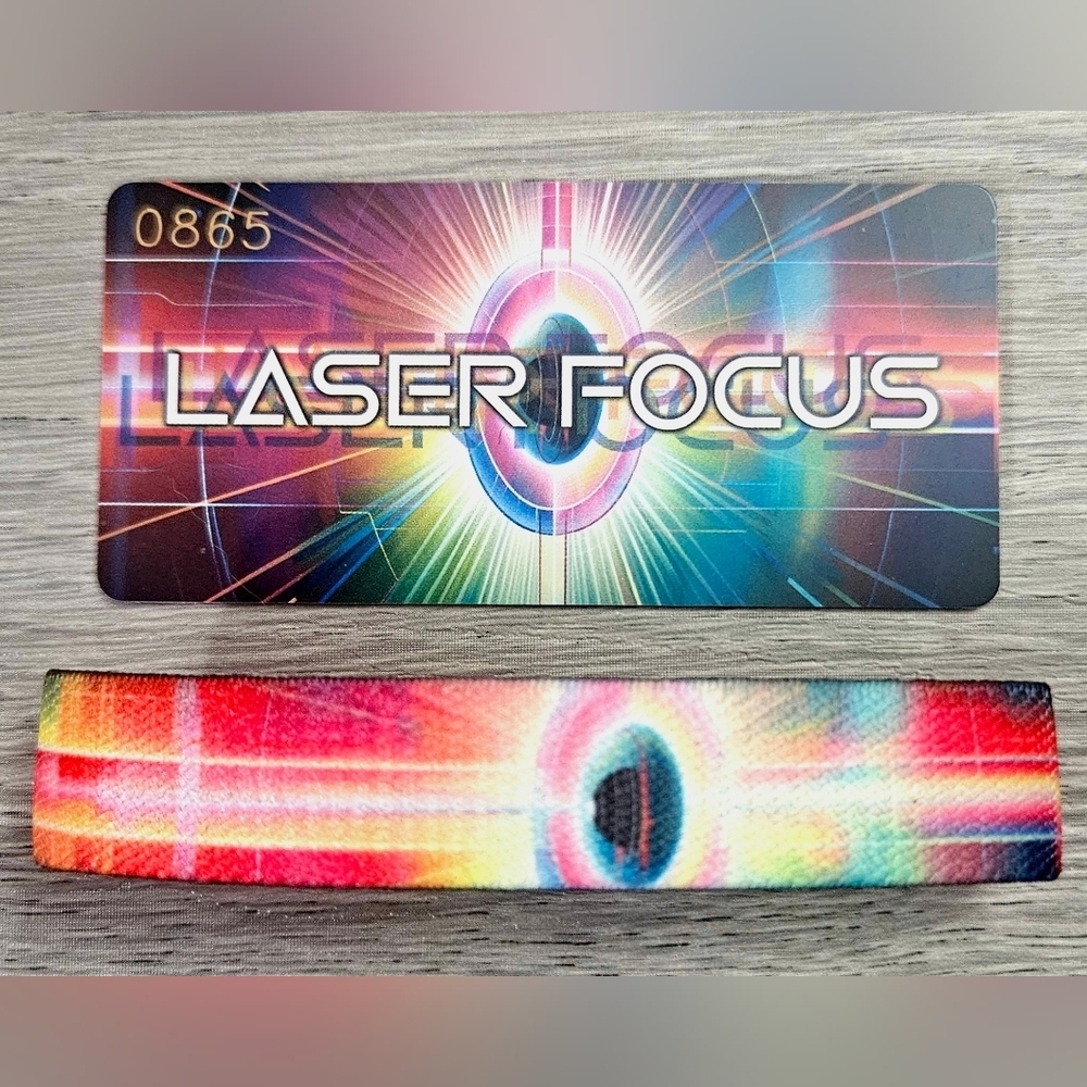 ZOX "LASER FOCUS" #865 OF 1000 MADE OUTER SPACE GOLDIE Med Collectible Wristband
